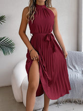 Load image into Gallery viewer, Cute Pink Sleeveless Midi Dress Elegant &amp; Flowy Girls Dress Beautiful Design
