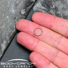 Load image into Gallery viewer, 16G 9mm 316L Surgical Steel Precision Hinged Segment Hoop
