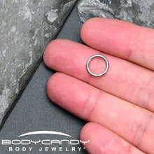 Load image into Gallery viewer, 14G 9mm 316L Surgical Steel Precision Hinged Segment Hoop
