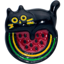Load image into Gallery viewer, 20G 7mm Watermelon Cat Love Left Side Nose Screw
