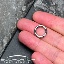 Load image into Gallery viewer, 8G 1/2 316L Surgical Steel Precision Hinged Segment Hoop
