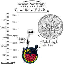 Load image into Gallery viewer, Watermelon Cat Love Belly Ring
