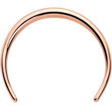 Load image into Gallery viewer, 16G 3/8 Rose Gold Tone Pincher Crescent Taper
