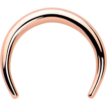 Load image into Gallery viewer, 14G 5/16 Rose Gold Tone Pincher Crescent Taper
