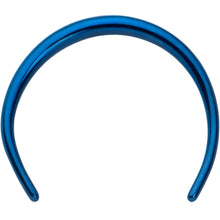 Load image into Gallery viewer, 16G 3/8 Blue Pincher Crescent Taper
