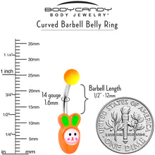 Load image into Gallery viewer, Surprise Carrot Easter Bunny Belly Ring
