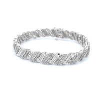 Load image into Gallery viewer, 5.00ct Diamond Tennis Bracelet 10KT White Gold
