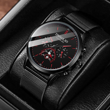 Load image into Gallery viewer, New Fashion Luminous Mens Watches Luxury Sport Quartz Mesh Strap Elegant  Waterproof Wristwatch For Men

