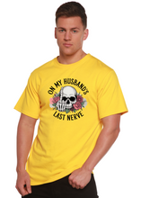 Load image into Gallery viewer, On My Husbands Last Nerve Sublimation Unisex Bamboo/Cotton Graphic T-Shirt
