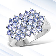 Load image into Gallery viewer, 2.03 Carat Genuine Tanzanite .925 Sterling Silver Ring

