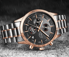 Load image into Gallery viewer, Men's Waterproof  Watch With Chronometers And Date Display Unique Design Perfect Gift
