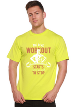 Load image into Gallery viewer, The Real Workout Men's Bamboo Viscose/Organic Cotton Short Sleeve Graphic T-Shirt
