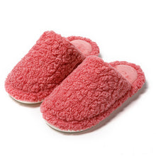 Load image into Gallery viewer, Comfortable Cotton Slippers Home Women Winter Indoor Non-Slip Warmth Shoes Couple Plush Slippers Unisex Men's And Women's House Slippers Indoor Memory Foam Cotton Slippers
