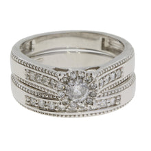 Load image into Gallery viewer, .63ct Diamond Engagement Ring Set 10KT White Gold

