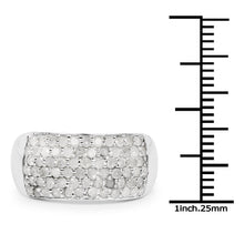 Load image into Gallery viewer, 1.21 Carat Genuine White Diamond .925 Sterling Silver Ring
