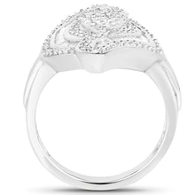 Load image into Gallery viewer, 1.22 Carat Genuine White Diamond .925 Sterling Silver Ring
