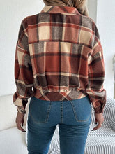 Load image into Gallery viewer, Classic Plaid Button Up Long Sleeve Jacket Women Cozy Trendy Everyday Wear Simple Jacket
