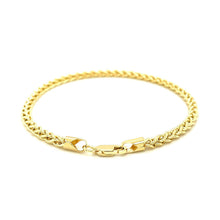 Load image into Gallery viewer, 3.3mm 14k Yellow Gold Light Weight Wheat Bracelet
