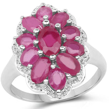 Load image into Gallery viewer, 3.05 Carat Glass Filled Ruby .925 Sterling Silver Ring
