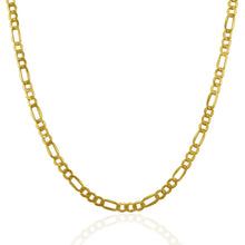 Load image into Gallery viewer, 3.5mm 14k Yellow Gold Lite Figaro Chain
