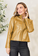 Load image into Gallery viewer, Women Classic Neck Zip-Up Jacket For Everyday Wear Elegant Girls Jacket
