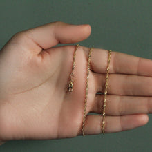 Load image into Gallery viewer, 14k Yellow Gold Singapore Chain 1.7mm
