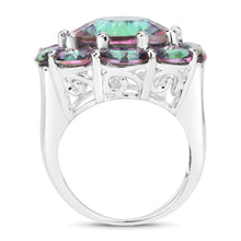 Load image into Gallery viewer, 11.45 Carat Genuine Rainbow Quartz .925 Sterling Silver Ring
