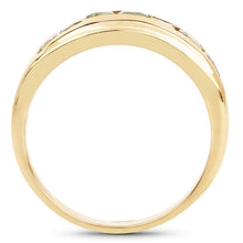 Load image into Gallery viewer, 14K Yellow Gold Plated 1.26 Carat Genuine Green Sapphire .925 Sterling Silver Ring
