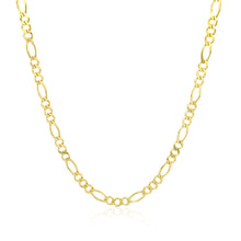 Load image into Gallery viewer, 2.8mm 14k Yellow Gold Solid Figaro Chain
