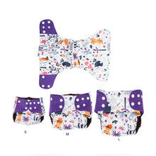 Load image into Gallery viewer, Eco-friendly Diaper Adjustable Reusable Coffee Fiber Diaper Pocket Fit Baby Nappies Pants Waterproof Nappies for Baby and Kids In Modern Design
