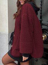 Load image into Gallery viewer, Modern Cozy Women Luxuriously Cozy Contrast Button Up Sherpa Jacket with Pockets For Fall &amp; Winter
