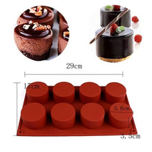 Load image into Gallery viewer, 8 Cavity Silicone Cake Mold Baking Pastry Scone Pans Tools Cake Mould Oven Bread Pizza Bakeware Cake Mould Baking Molds Triangle Silicone Cake Mold Soap Mould Pizza Slices Scone Baking
