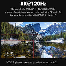 Load image into Gallery viewer, 8K 60Hz 4K 120Hz HDMI 2.1 Cables 48Gbps HDR Video Cord Ultra HD 48Gbps High Speed HDMI High Definition Multimedia Interface Compatible With TV Monitor Gaming
