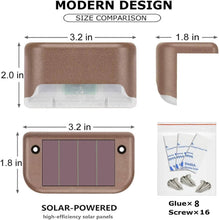 Load image into Gallery viewer, 8-Pack: Solar LED Deck &amp; Step Lights
