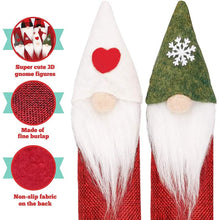Load image into Gallery viewer, 8-Piece: Gnome Christmas Refrigerator Handle Covers Set
