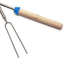 Load image into Gallery viewer, 8-Piece Set: Marshmallow Roasting Sticks with Wooden Handle
