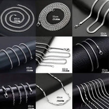 Load image into Gallery viewer, 8-Piece Set: Stainless Steel Fashion Necklaces

