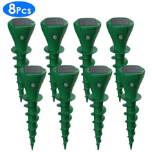 Load image into Gallery viewer, 8-Pieces: Solar Powered Repellent Waterproof Solar Vibration Stake
