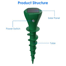 Load image into Gallery viewer, 8-Pieces: Solar Powered Repellent Waterproof Solar Vibration Stake
