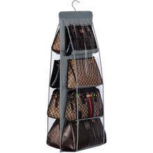 Load image into Gallery viewer, 8 Pocket Hanging Purse Organizer Handbag Storage Hanger
