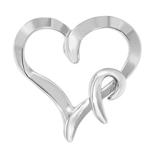Load image into Gallery viewer, .925 Sterling Silver Heart Shaped Pendant Necklace
