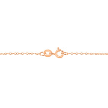 Load image into Gallery viewer, AGS Certified 10K Rose Gold 1/5 Cttw Bezel Set Round Diamond Solitaire 16-18" Adjustable Pendant Necklace (H-I Color, VS1-VS2 Clarity)
