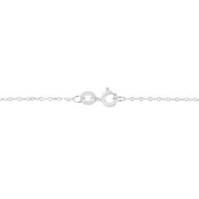 Load image into Gallery viewer, 10K White Gold 1/3 Cttw Round-Cut Diamond Bezel 18" Pendant Necklace (J-K Color, I1-I2 Clarity)
