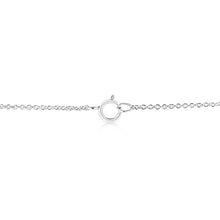 Load image into Gallery viewer, 14K White Gold 1/2 Cttw Lab Grown Oval Shape Solitaire Diamond East West 18" Pendant Necklace (E-F Color, VS1-VS2 Clarity)
