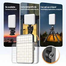 Load image into Gallery viewer, 80 LED Clip-On Rechargeable Selfie Ring Light

