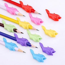 Load image into Gallery viewer, 80 Pcs Silicone Pencil Writing Correction Device for For Child Children Learning Aid Grip Stationery Fish Pen Grip Holder Writing Aid Pencil Holder for Children Students Adults Silicone Pen Grip Corrector
