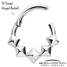 Load image into Gallery viewer, 16G 5/16 3D Punk Style Hinged Segment Ring
