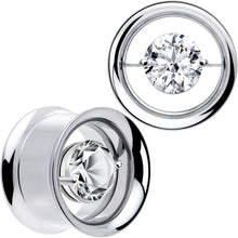 Load image into Gallery viewer, Gem Floating Screw Fit Tunnel Plug Set Available Sizes 8mm to 16mm
