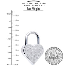 Load image into Gallery viewer, 8G Heart Love Ear Weight Set
