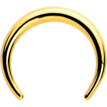 Load image into Gallery viewer, 14G 5/16 Gold Tone Pincher Crescent Taper
